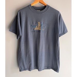 GILDAN San Francisco Embroidered Shirt Size Large Ultra Cotton Heavyweight